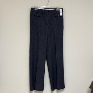 Classic Navy Textured Dress Pants